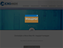 Tablet Screenshot of micro-max.hu